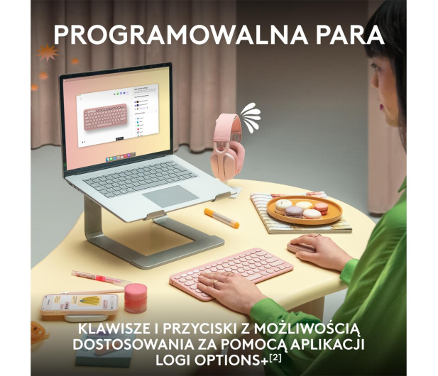 LOGITECH Pebble 2 Combo różowy 920-012241 - 1172743 - zdjęcie 9
